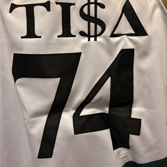 TISA Headgear Classics Men’s Green/Red Stripe Basketball Jersey Size Medium BNWT - Picture 7 of 9